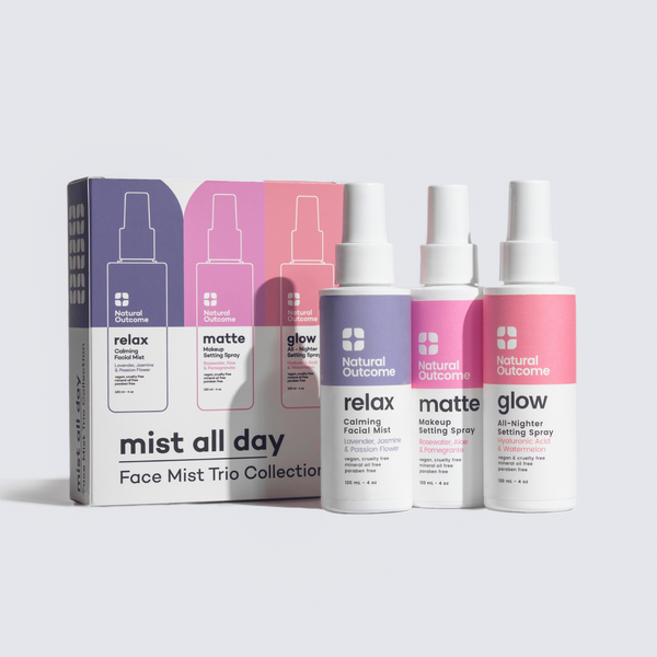 Face Mist Trio Set | Glow, Matte, Relax – Natural Outcome
