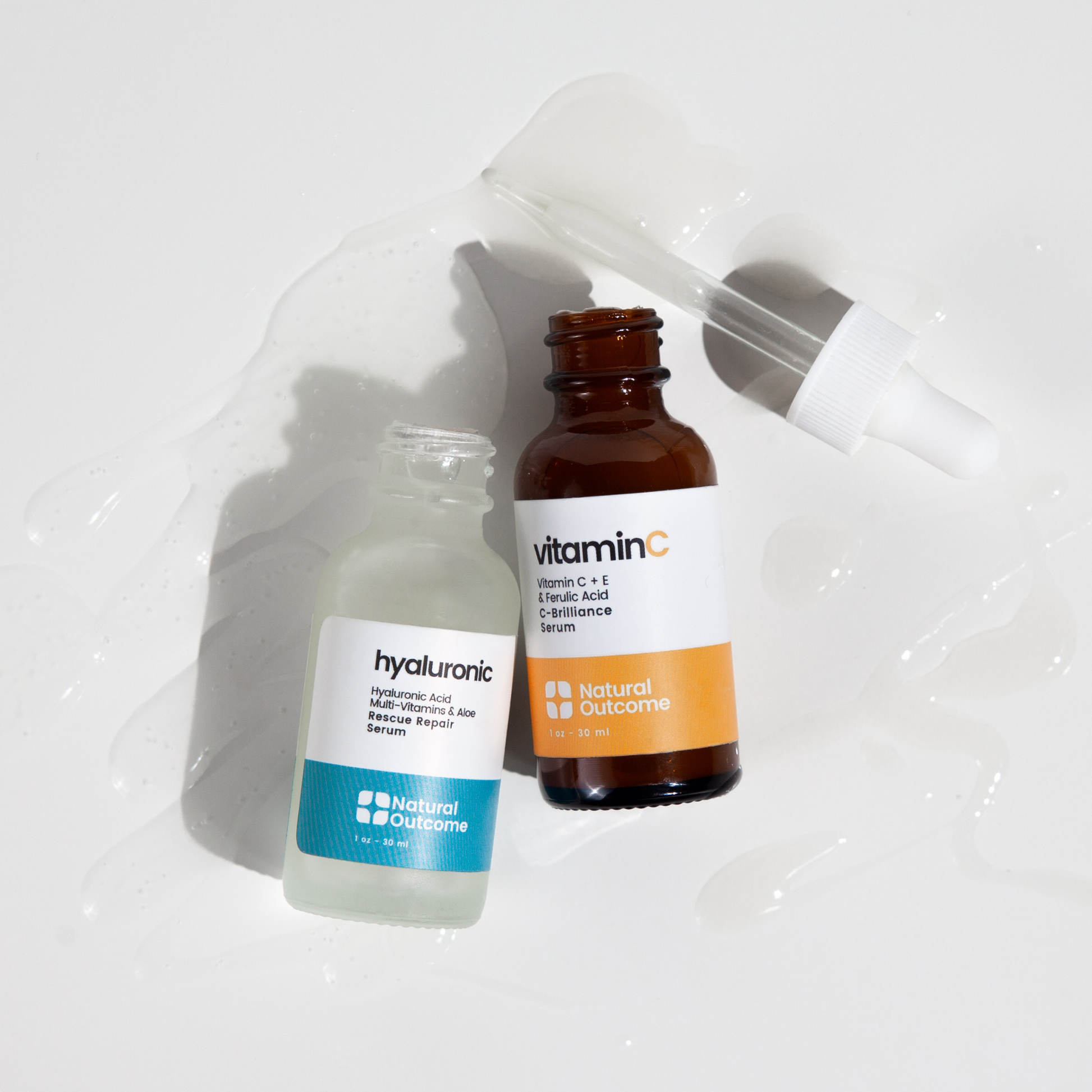 HA & Vitamin C Serum Set | Brighten + Hydrate – Natural Outcome HA & Vitamin C Serum Set | Brighten + Hydrate – Natural Outcome
