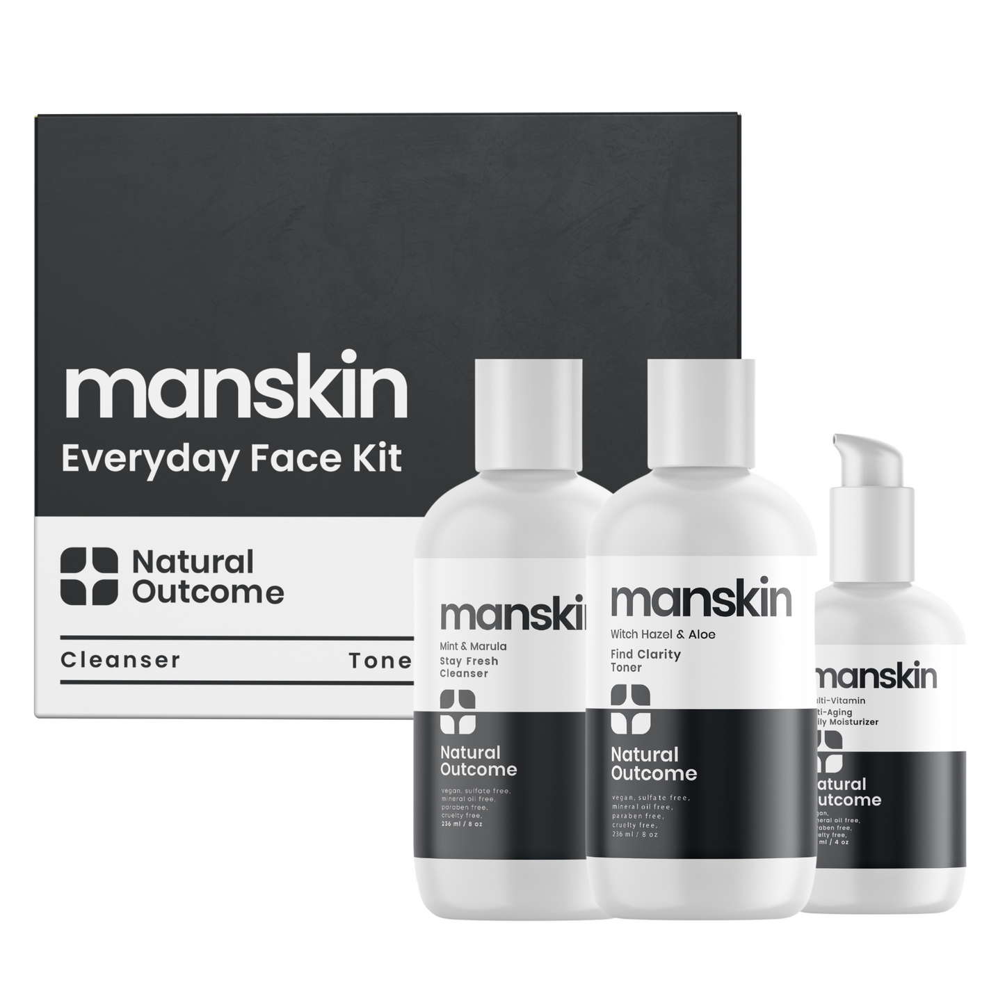 Man Skin Kit - 3 Step Daily Regimen Set